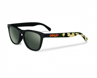 Oakley Frogskins Matte Black Camo w/ Dark Gray